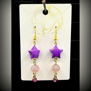 Lucky Little Star origami star earrings LLS04